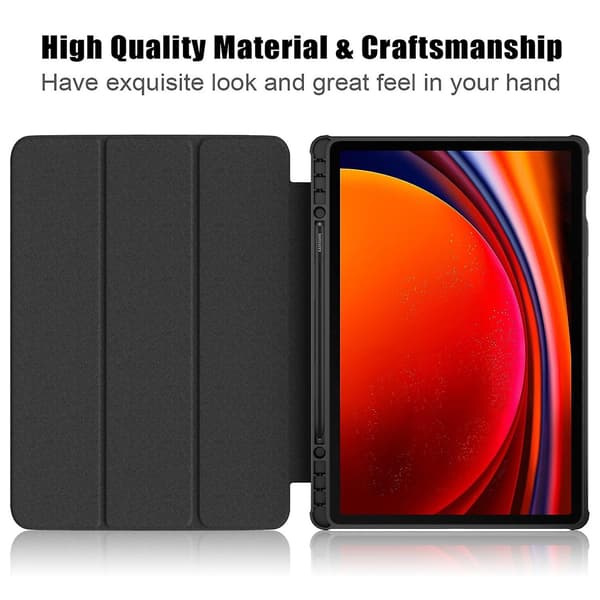 3-fold Smart Læder Etui Kompatibelt med Samsung Galaxy Tab S9+