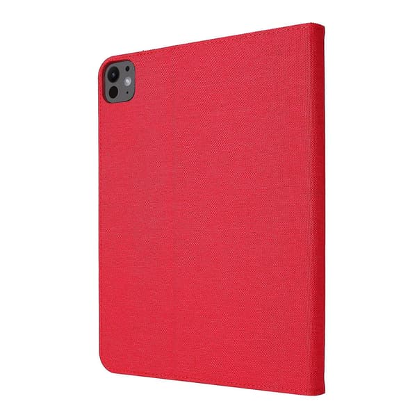 Tabletfodral i tygläder kompatibelt med iPad Air 11 2024 Red