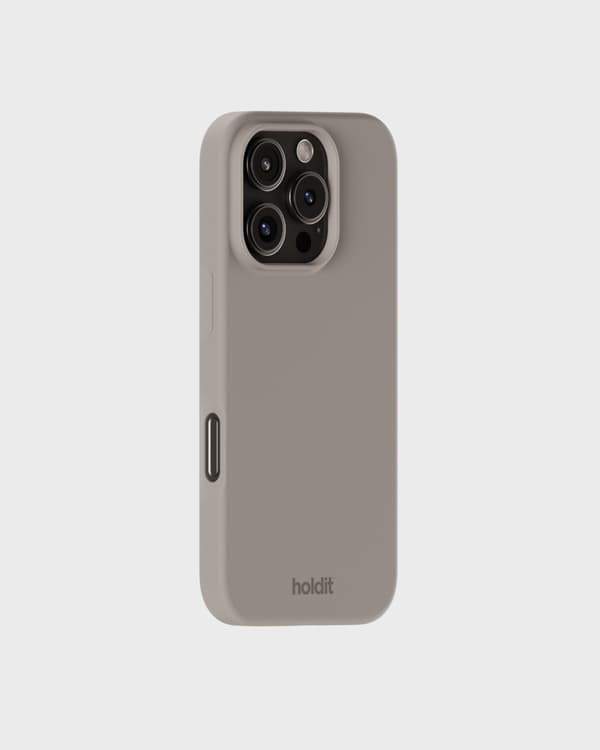 Kompatibel med iPhone 16 Pro Mobilcover Silikone Taupe Mullvadsgrå Silikon