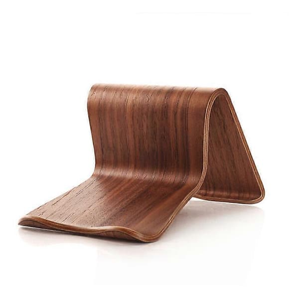 Universal Tablet PC Telefonholder i Træ Kompatibel med Ipad Samsung Tab-lingling} white maple