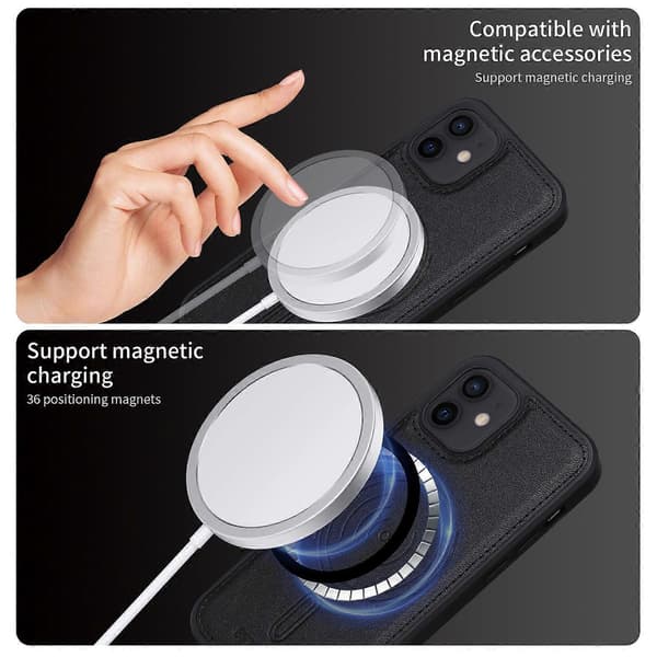 Kompatibel med iPhone 12 6.1 tommer telefondeksel - lingling} Multicolor Black