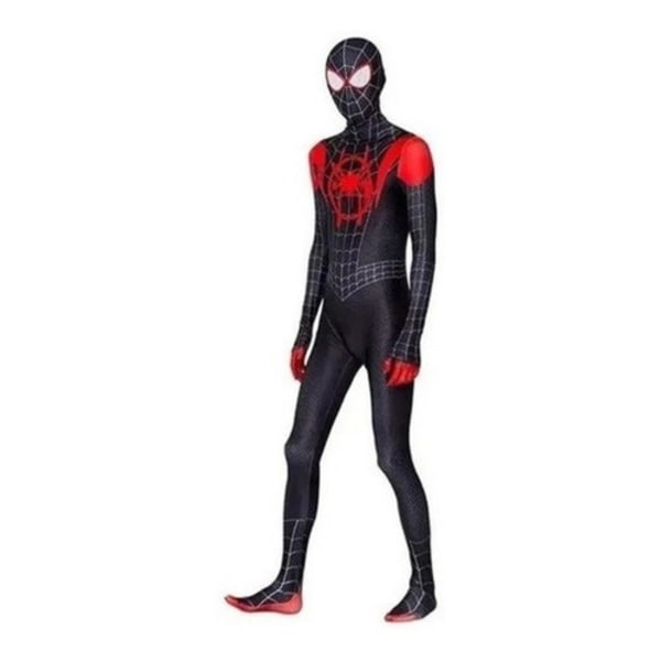 Højkvalitets nyt Spiderman kostume Miles Morales Cosplay Voksne Halloween 160