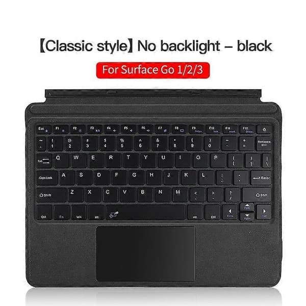 Bluetooth-tastaturdeksel kompatibelt med Microsoft Surface Go / 2 / 3 / 4