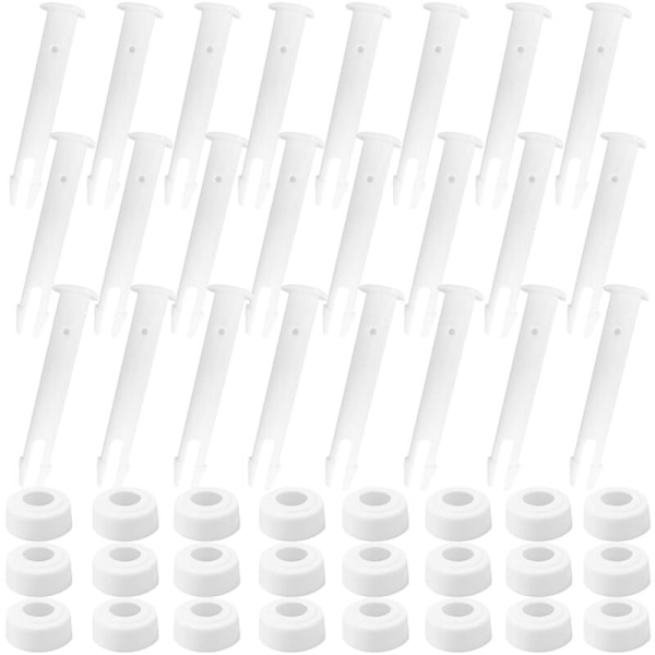 Højkvalitets ny stil 24 stk Pool Pins, Udskiftnings Pins, Plastik Pool Samlinger, Plastik Pins, Pool Samlinger, Pool Ramme Pins, Pool Samling Pins (24 stk)