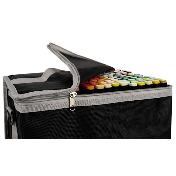 Spesialkampanje! Høy kvalitet nye 168-pakning tusjer med etui - Fargeblyanter dobbeltsidige penner Multicolor multifärg