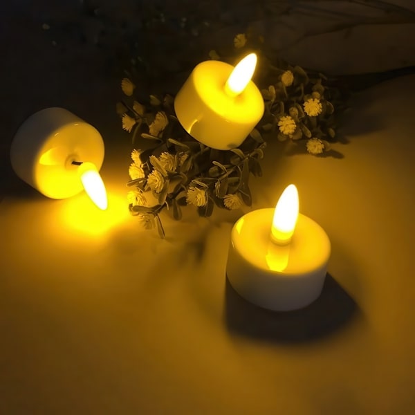 Oppladbare telys – LED-lys med kontroll og timer 280 6-Pack