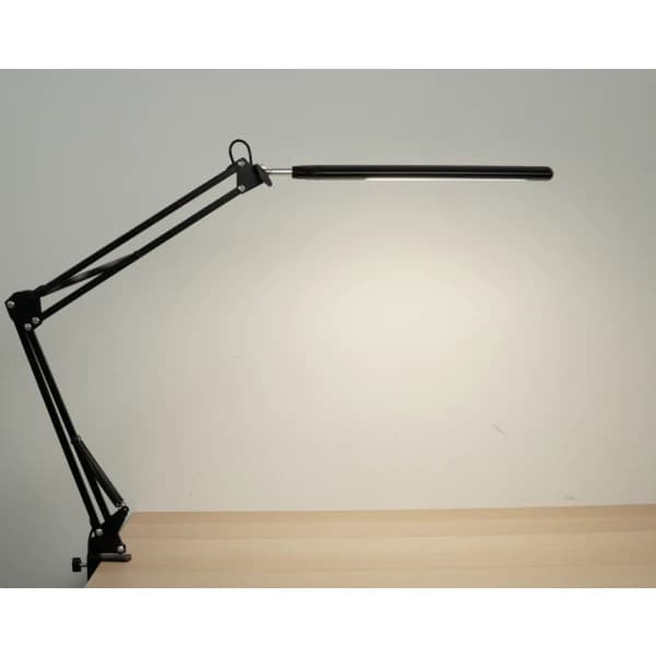 Ny LED Skrivebordslampe med Justerbar Svingarm Sort