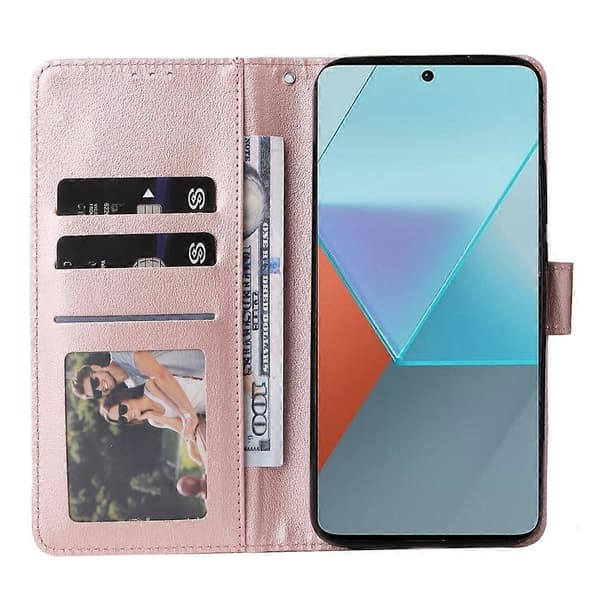 Kompatibel med Xiaomi Redmi Note 13 Pro 5G/Poco X6 5G Mobilskal Plånboksställ Läderfodral-lingling} Multicolor Style E