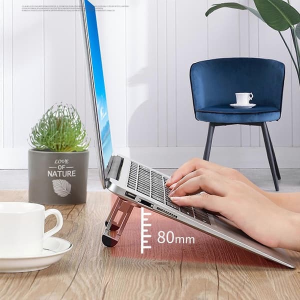 Mini Foldbart Stativ Laptop Notebook 11'- 17' Holder Tablet Ultraletvægt Support Kompatibel med Pad Tablets Holdbar Universal-lingling} grey