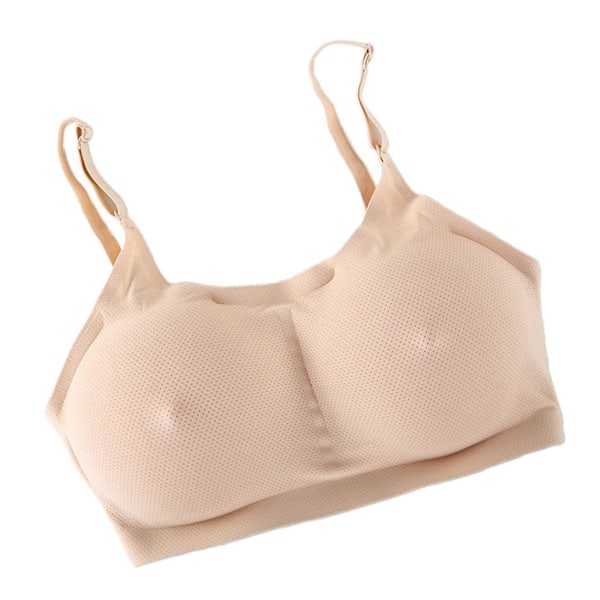 Laadukkaat uudet PocketCrop Top silikoni tekorinnat mastektomialingerieen M