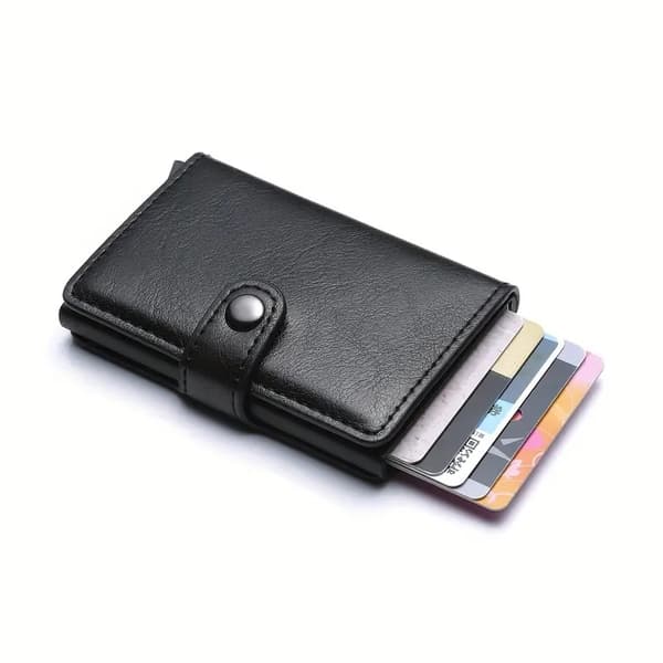 Ny RFID-kortholder - Plass til 5 kort - Svart 74