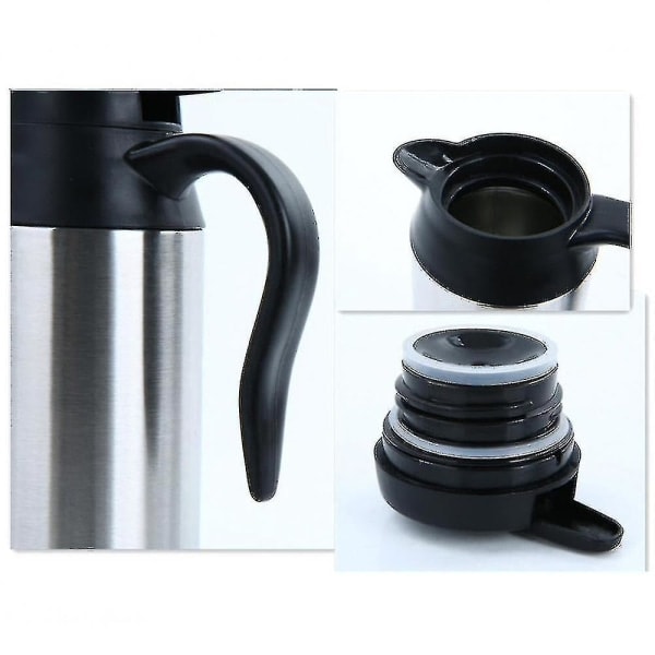 Högkvalitativ ny vattenkokare 750ml 12v Bil Van Lastbil Resa Camping Utomhus 120wBY