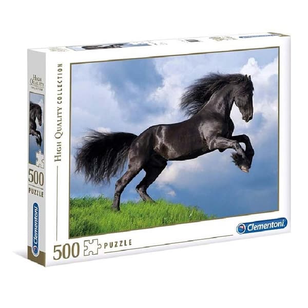 Puslespil 500 - Sort Frieserhest Multifärg 500
