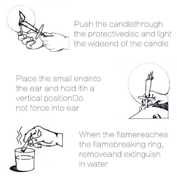 10-pack Ear Candles - Made from Beeswax - Aromatherapy