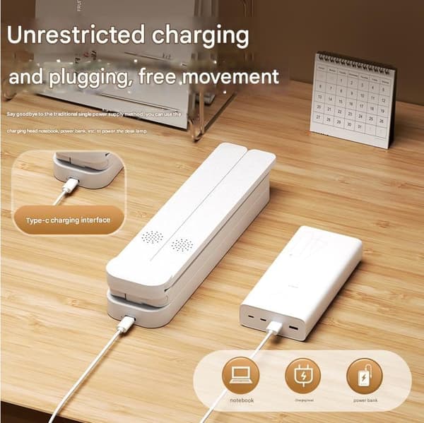 Sammenfoldelig LED-bordlampe Enkelt Hoved Plug-In - Ur 3 Farvetemperaturer Berøring Single-head Plug-in model