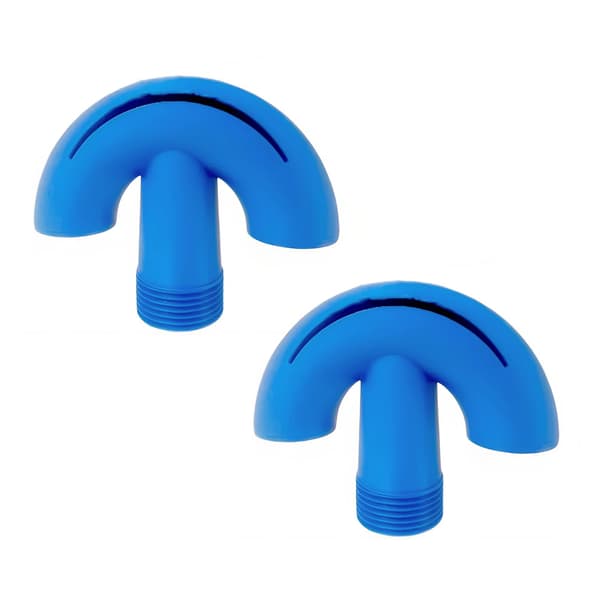 2 stk. 3/4\" Poolbelufterdyser - ABS Springvandsdyse til Vanddekoration - Blå Blue