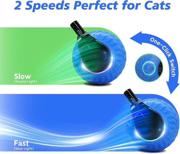 2026 Speedy Tail, Speedy Tail Cat Toy, Interactive Cat Toy for Indoor Cats orange 1