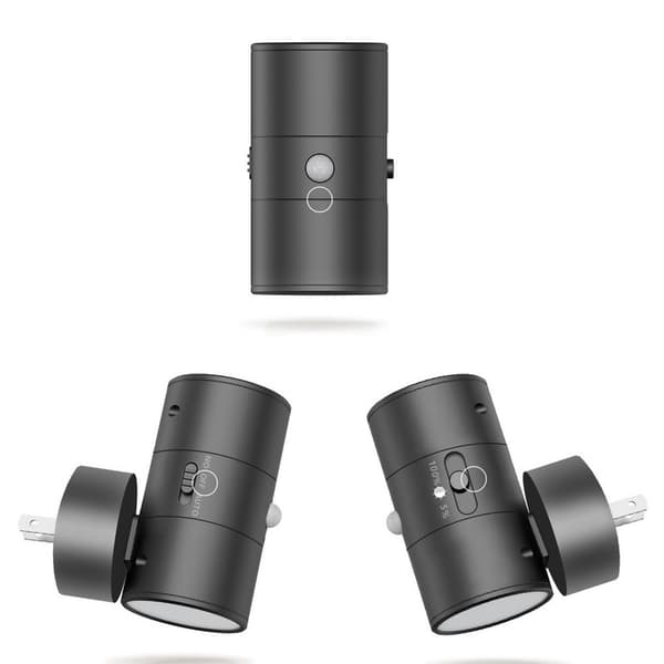 1/2 Pcs Modern LED Night Lights - Wall Socket Mounting - Warm White Light - 0-100 Lumens Dimmable - Motion Sensor - For Bedroom and Hallway vit 1PCS
