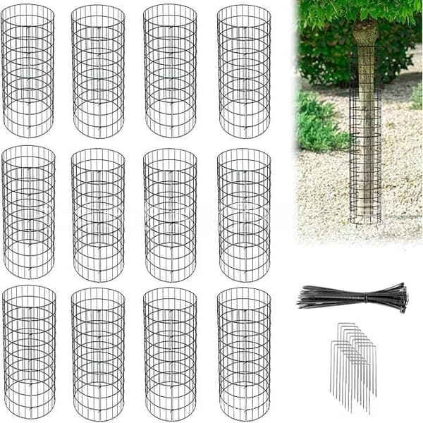 Expandable Tree Trunk Protector, 6-pack Bark Protectors, Plant Protection from Deer Mowers Trimmers
