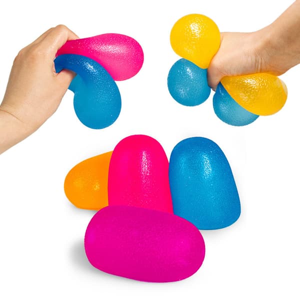 4 st Texturerad sensorisk leksak med supersnabb SquishDecompression-leksak, maltos pinchNeeDoh Gumdrop