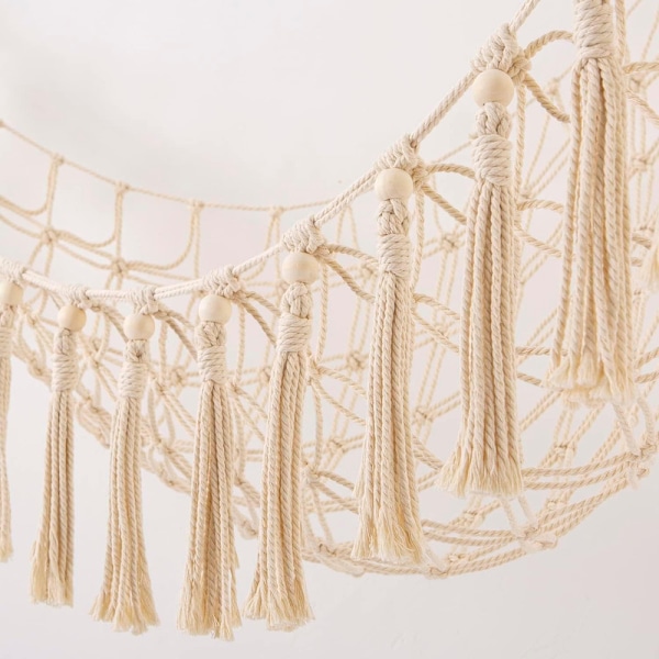 Boho Macramé Net/Hammock for Stuffed Animals - Hammocks, Storage Nets, Hanging Toy Organizer