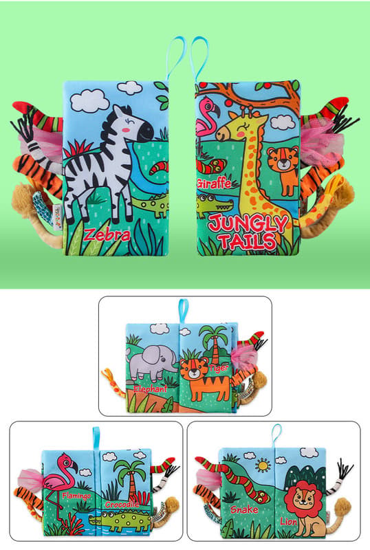 2-Pack Activity Toy – Fabric Book for Baby, Learning & Sensory Soft Book