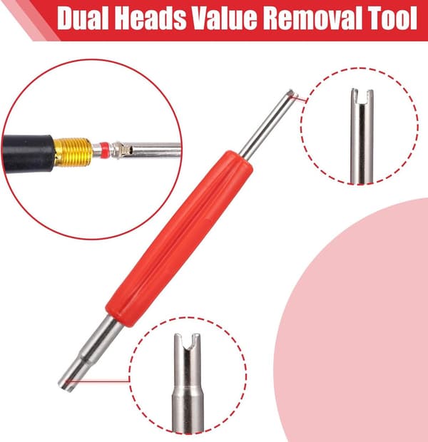 Quick Change Tool Kit for Tire Valves Valve Stem Tire Valve Stem for TR413 Valve Replacement and Installation D