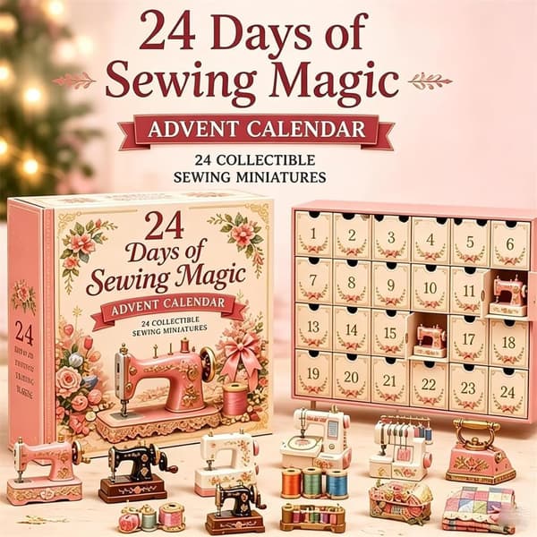 Julekalender 24 dage - 2D Kreativ Syhåndværksgaveæske til Hobbyfolk