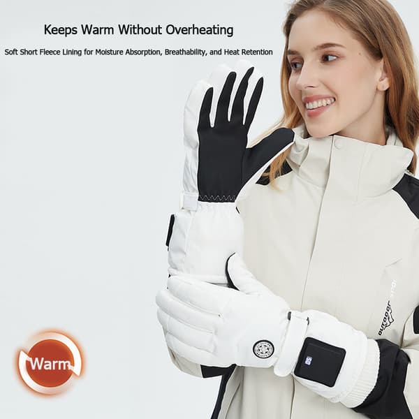 Rechargeable Heated Gloves - 1200mAh, Three Temperature Settings, Winter Gloves vit