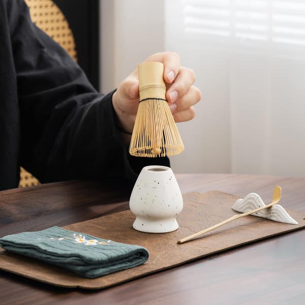 7-Piece Ceramic Matcha Tea Set with Matcha Bowl, Whisk, and Accessories vit