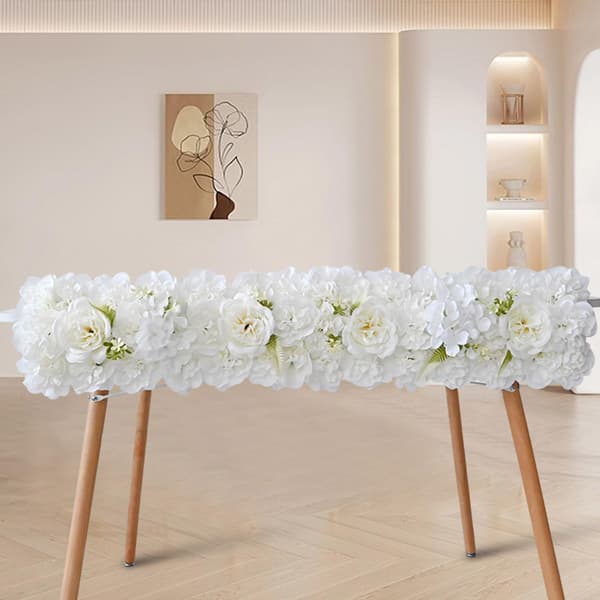 Lyserøde kunstige silkebryllupsblomster - Ceremoni Begivenhed Baggrund Dekoration Light Pink