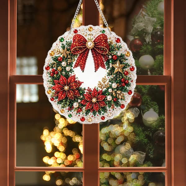 Jul 5D Diamantmaleri Sæt Stil3 - DIY Krystal Hængende Ornament Style 3