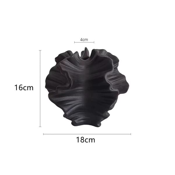 Nordisk Keramikvas 1-pack - Minimalistisk Boho-stil Svart A Black A