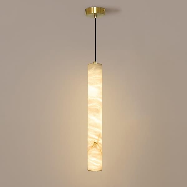 Marble Pendant Natural 40cm Gold – LED, Warm Light, Modern Chandelier Style 2