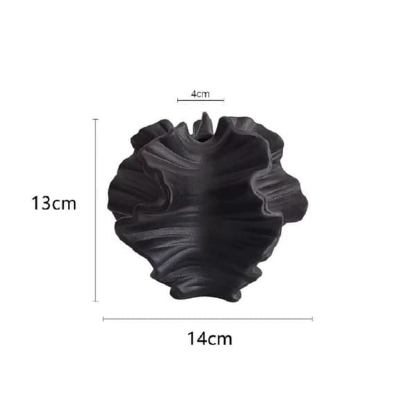 Nordisk Keramikvas 1-pack - Minimalistisk Boho-stil B Svart Black B