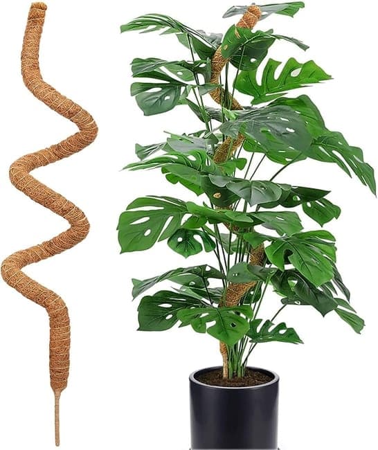 Moss Pole 120cm – Bendable Moss Stick as Plant Support for Climbing Plants, Ivy & Monstera 1-pack