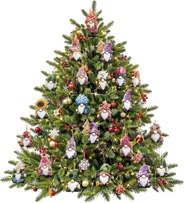 Diamantmålning Adventskalender 24 dagar S4 - Tomtehänge DIY Style 5