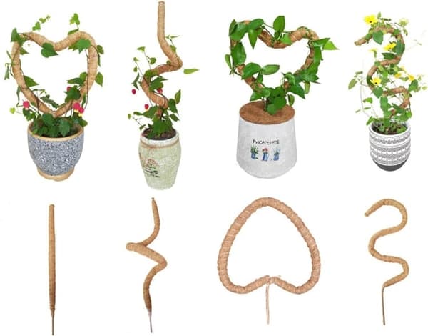 Moss Pole 120cm – Bendable Moss Stick as Plant Support for Climbing Plants, Ivy & Monstera 1-pack
