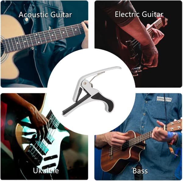 Gitarrcapo i Aluminiumlegering för Akustiska Gitarrer