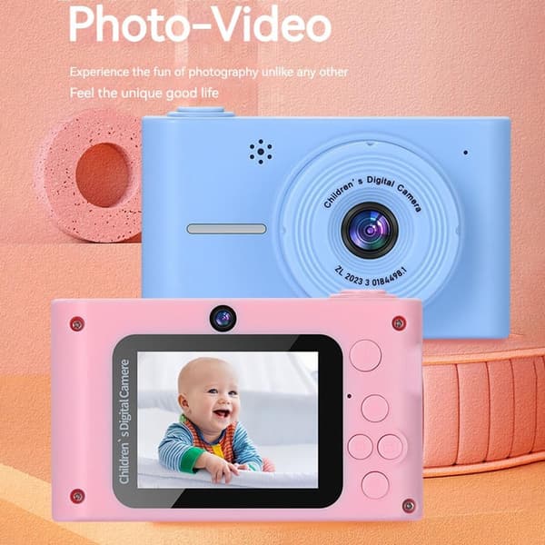Kids Camera 20MP, 1080p FHD, 8x Zoom – Digital Camera With Selfie Function, 32GB Memory Card & Card Reader vit