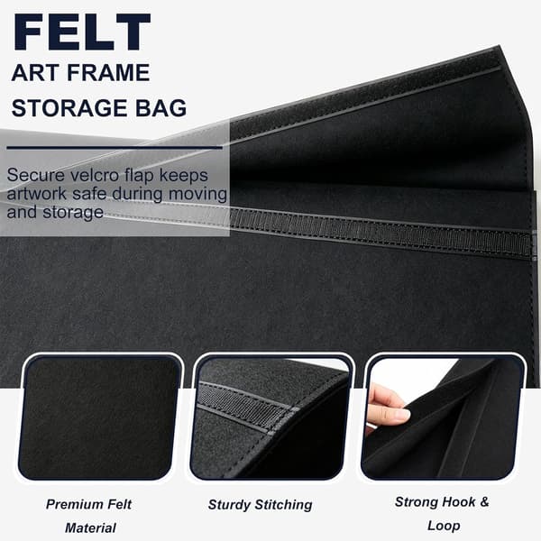 Rammepose filt 76x102 cm 2 stk. – genanvendelig transportpose Style 4