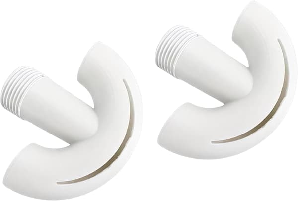 2 stk. 3/4\" Poolbelufterdyser - ABS Springvandsdyse til Vanddekoration - Hvid White