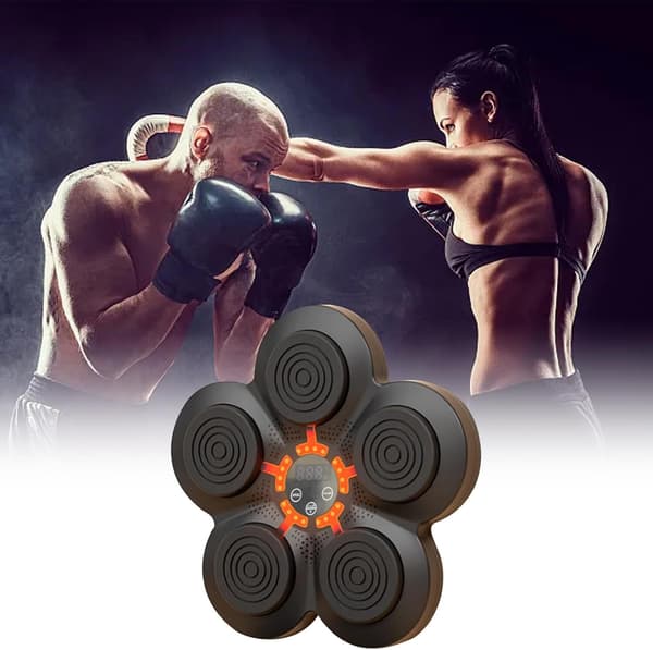 Smart Music Boxing Machine - Smart Electric Boxing Trainer with Speaker Black SZ2