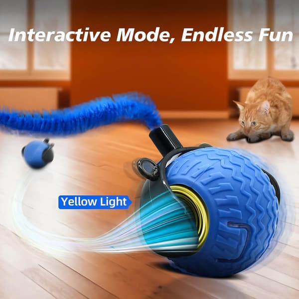 2026 Speedy Tail, Speedy Tail Cat Toy, Interactive Cat Toy for Indoor Cats blå 1