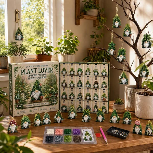 Diamantmålning Adventskalender 24 dagar S3 - Tomtehänge DIY Style 4