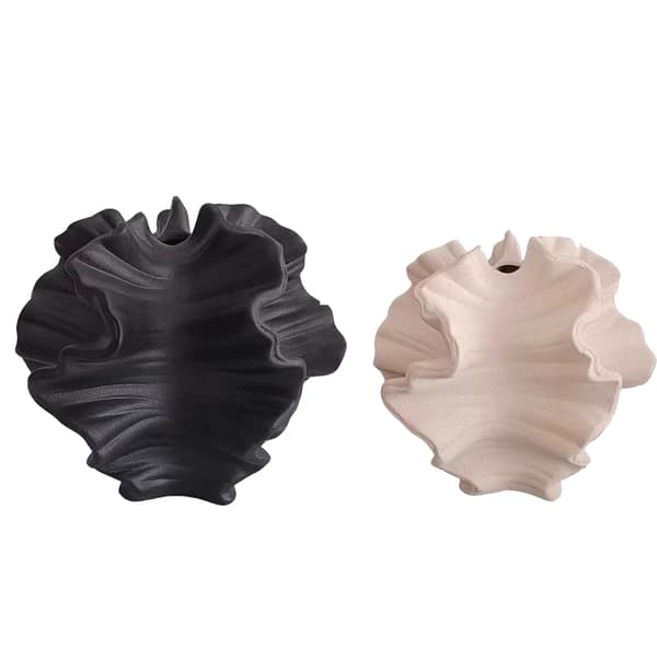 Nordiska Vasar Set 2 - Boho Minimalist A+B Svart Vit Black + White A+B
