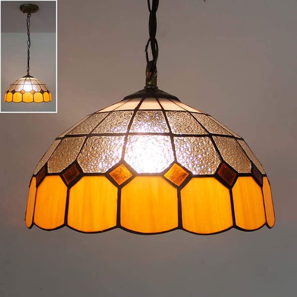 Landlig Tre Glass Pendel S4 - E27 9W Varm Hvit Inkludert Style 4