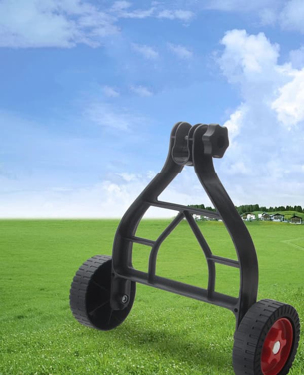 Trimmer Support Wheel Universal Lawn Mower Wheel with Bracket, Adjustable and Ergonomic Wheel System for Grass Trimmer and Edger