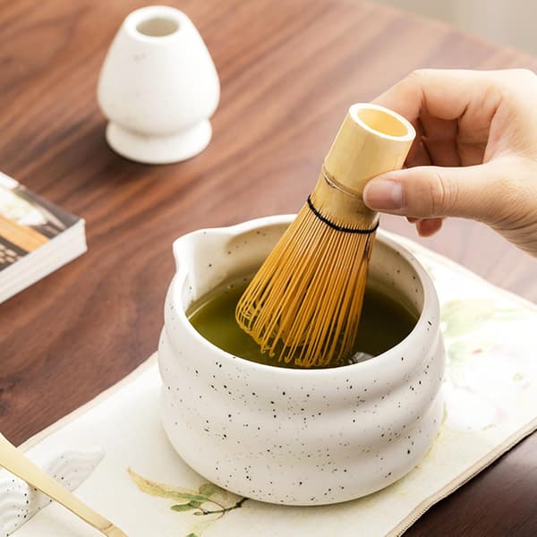 7-Piece Ceramic Matcha Tea Set with Matcha Bowl, Whisk, and Accessories vit