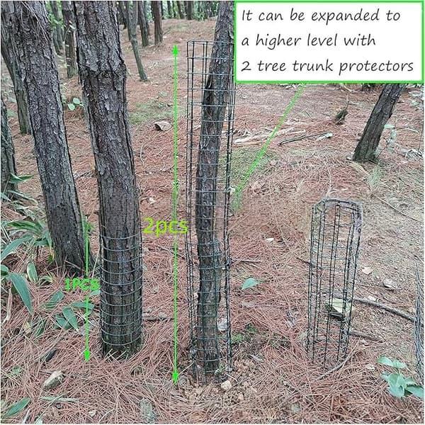 Expandable Tree Trunk Protector, 6-pack Bark Protectors, Plant Protection from Deer Mowers Trimmers